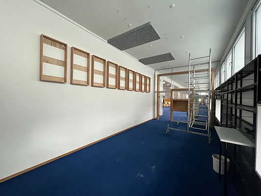 Umbauarbeiten in der Bibliothek 
