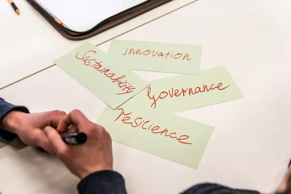 Karten mit verschiedenen Keywords