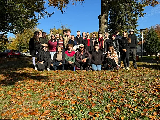 Gruppenphot von Erstsemestern