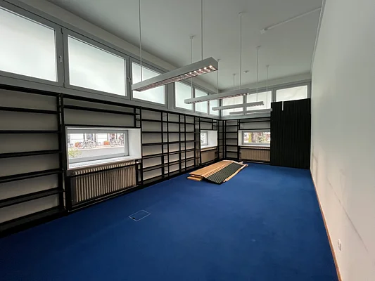 Umbauarbeiten in der Bibliothek 