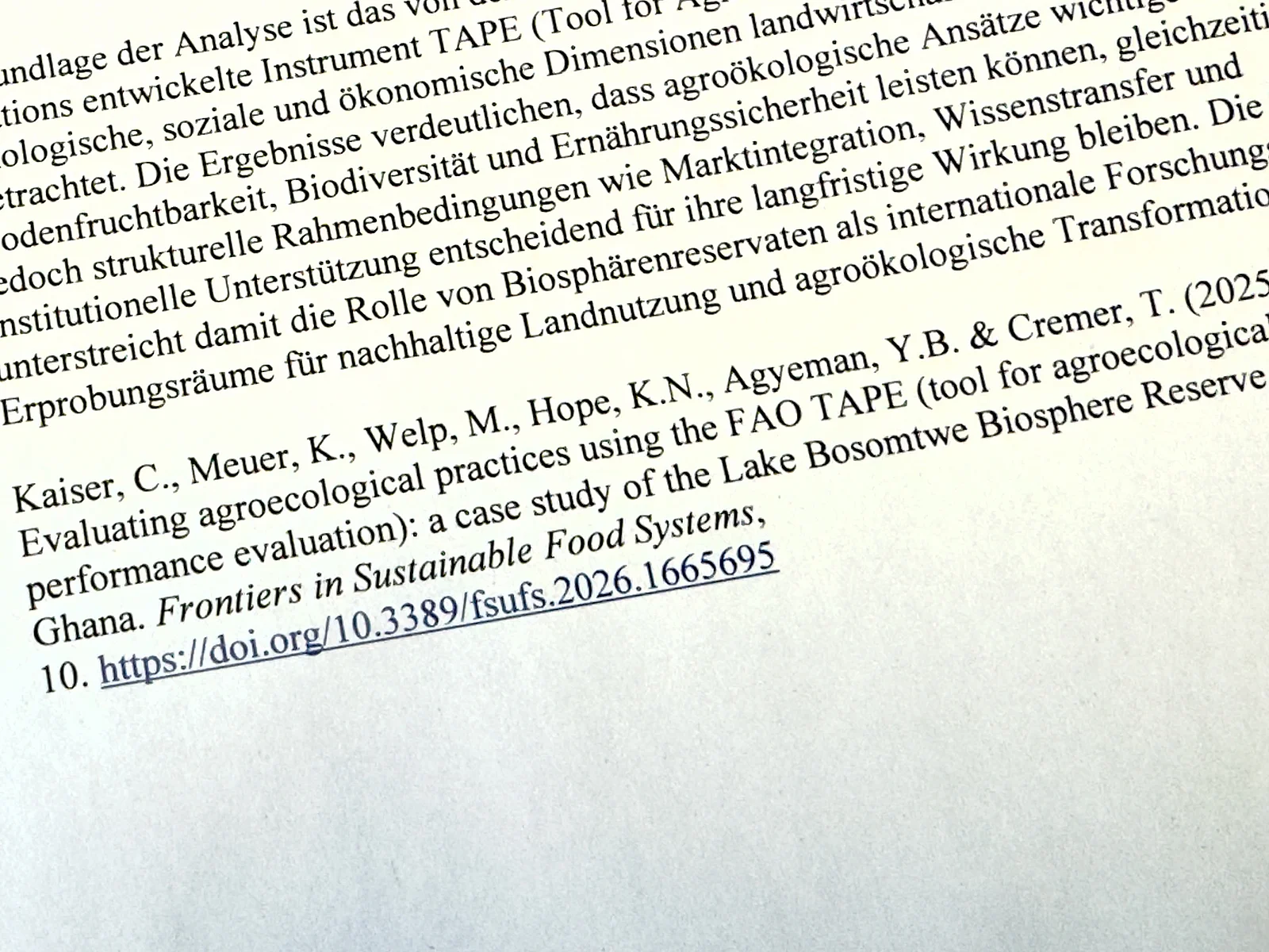 New publication on agroecological approaches
