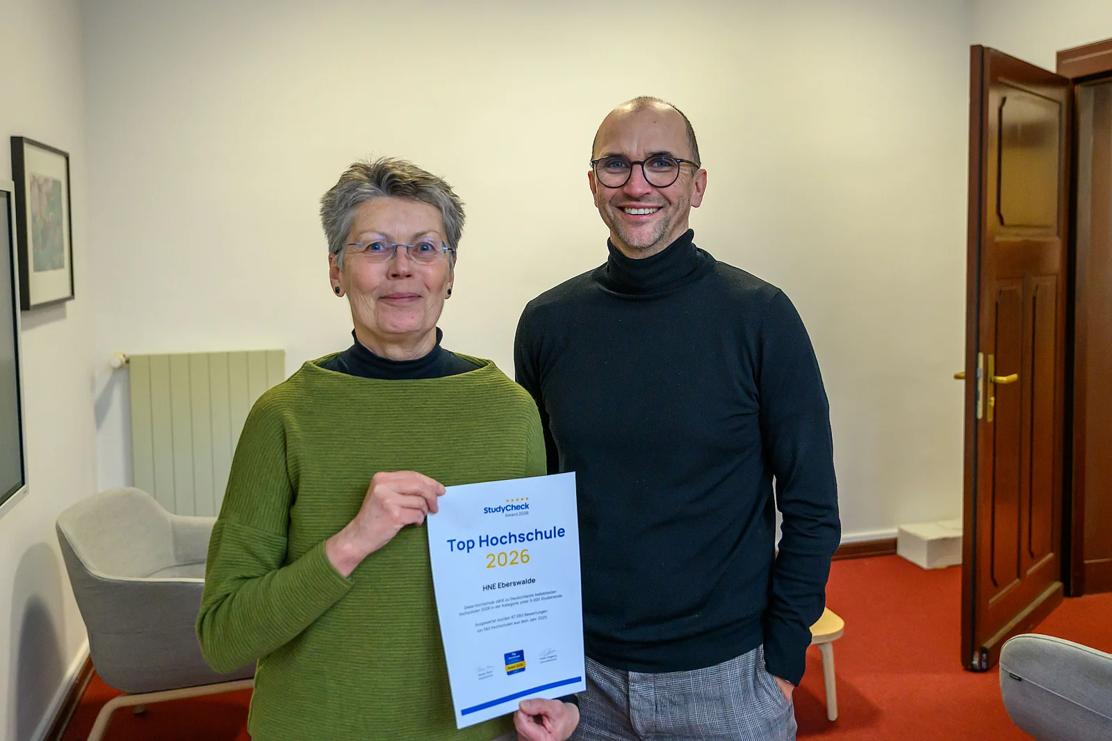 Präsident und Vicepräsidentin der Hochschule 