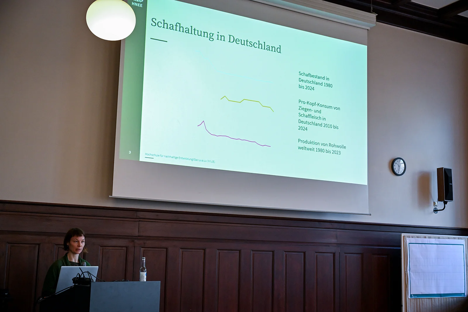 Anne Wiedemann spricht über Schafhaltung in Deutschland